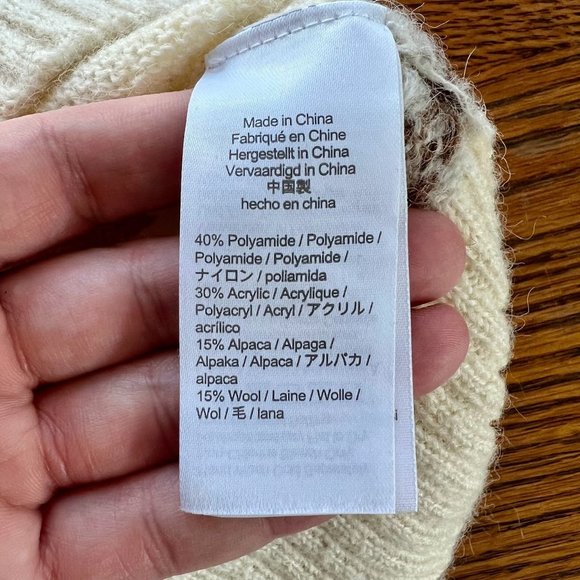 J.Crew Collection Alpaca and Wool Fair Isle Fuzzy Oversized Sweater - L - Picture 12 of 13